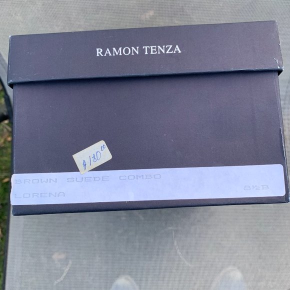 NEW LISTING: Ramon Tenza Vibrant Brown Suede Stilettos - Picture 14 of 16